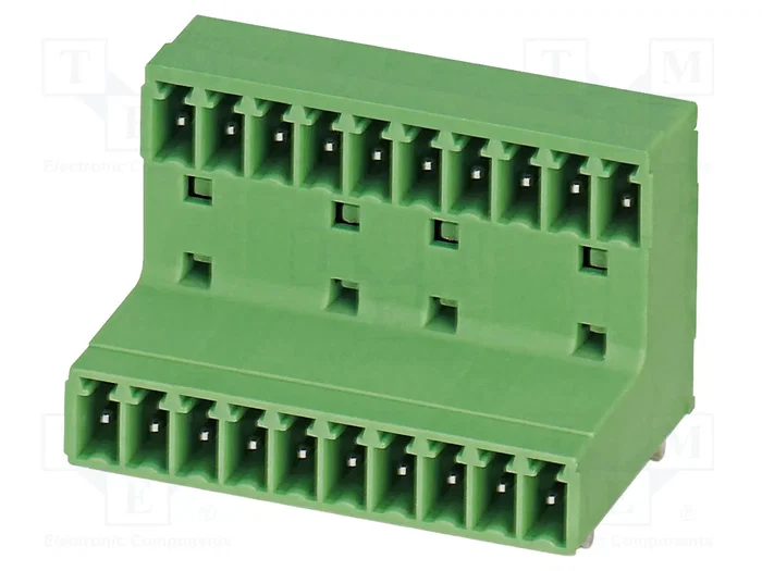 PHOENIX CONTACT MCD1.5/3-G-3.81 Bloque de bornas desmontable de alimentación, 3 pines, 320V, verde PHOENIX CONTACT MCD1.5/3-G-3.81 Bloque de bornas desmontable de alimentación, 3 pines, 320V, verde