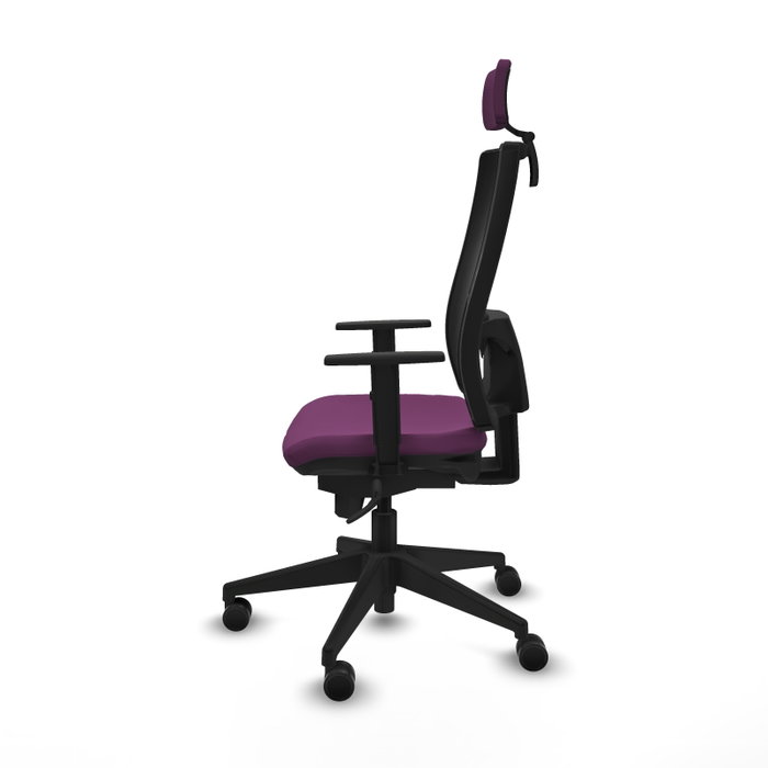 PIQUERAS Y CRESPO Silla de oficina Horna con mecanismo Sincro, Morado y Negro PIQUERAS Y CRESPO Silla de oficina Horna con mecanismo Sincro, Morado y Negro