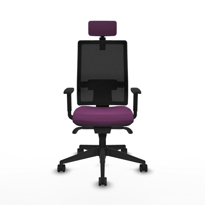 PIQUERAS Y CRESPO Silla de oficina Horna con mecanismo Sincro, Morado y Negro PIQUERAS Y CRESPO Silla de oficina Horna con mecanismo Sincro, Morado y Negro