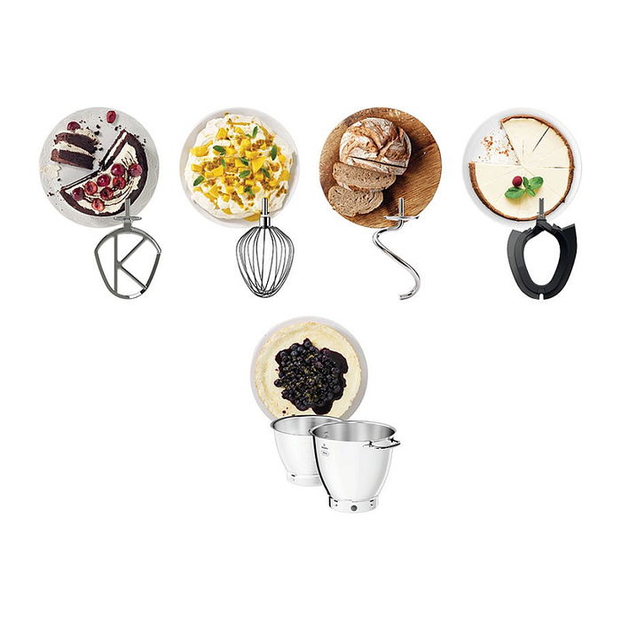 Kenwood KWL90.004SI Titanium Chef Patissier XL Batidora de Varillas Plata 7L