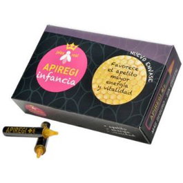 Artesanía Apiregi Jalea Real Infantil Tónico Vitalidad y Energía - 20 Viales con Vitaminas C, D y B