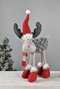 DKD Home Decor Figura RENO Gris, Rojo y Blanco