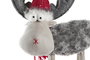DKD Home Decor Figura RENO Gris, Rojo y Blanco