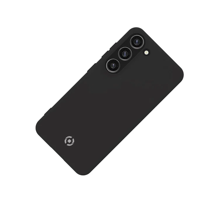 Celly CROMO Funda Protectora para Samsung Galaxy S23 5G (6.1") - Microfibra y TPU, Resistente a Golpes y Rayones - Negro