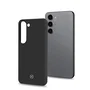Celly CROMO Funda Protectora para Samsung Galaxy S23 5G (6.1") - Microfibra y TPU, Resistente a Golpes y Rayones - Negro