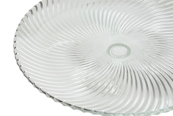 DKD Home Decor Plato Transparente Cristal 31 x 9.5 x 31 cm DKD Home Decor Plato Transparente Cristal 31 x 9.5 x 31 cm