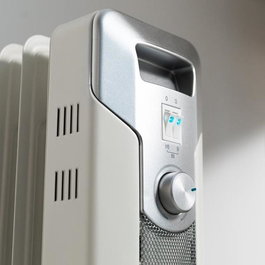 Cecotec 07800 Radiador de Aceite Eléctrico, Calefactor Eléctrico Interior Blanco 1000 W, Calienta hasta 12 m², 3 Niveles de Potencia, Sistema EasyGo