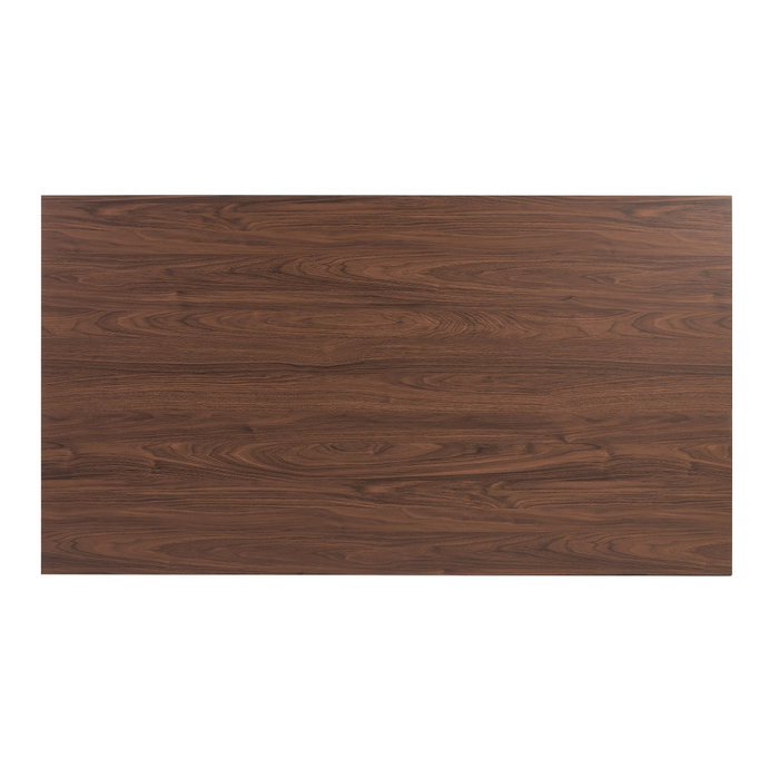 Mesa Comedor Marrón-Negro Dm-Metal 160 X 90 X 76 cm