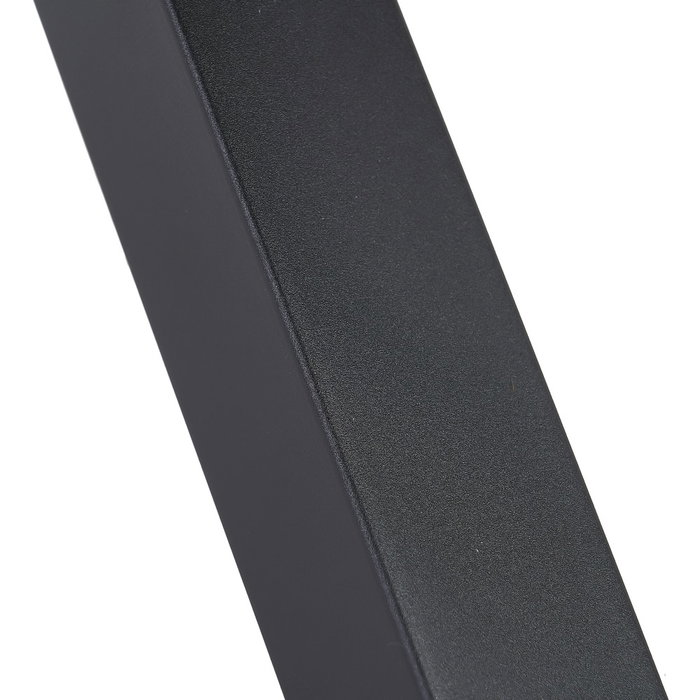 Mesa Comedor Marrón-Negro Dm-Metal 160 X 90 X 76 cm