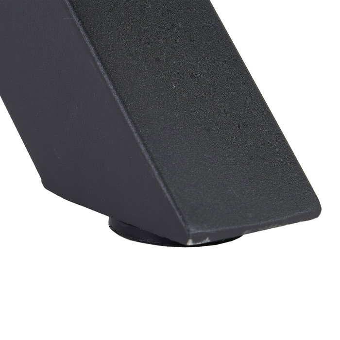 Mesa Comedor Marrón-Negro Dm-Metal 160 X 90 X 76 cm