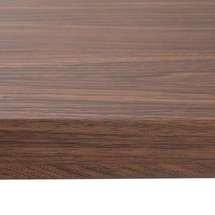 Mesa Comedor Marrón-Negro Dm-Metal 160 X 90 X 76 cm