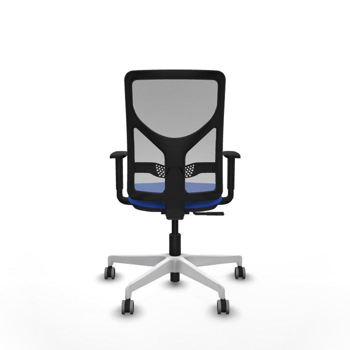 PIQUERAS Y CRESPO Silla de oficina Motilla con mecanismo Sincro, Azul y Gris