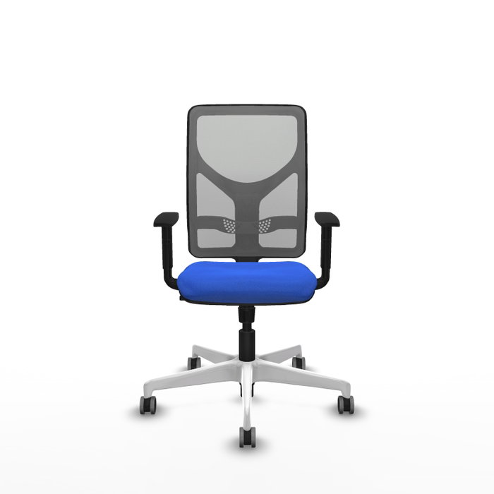 PIQUERAS Y CRESPO Silla de oficina Motilla con mecanismo Sincro, Azul y Gris