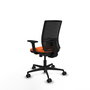 PIQUERAS Y CRESPO Silla de oficina Yunquera Naranja y Negro