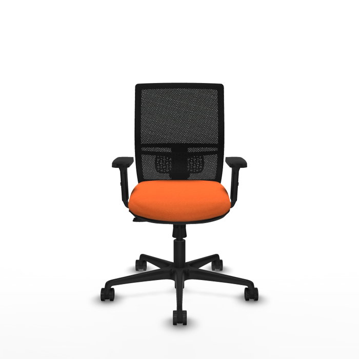 PIQUERAS Y CRESPO Silla de oficina Yunquera Naranja y Negro