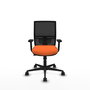 PIQUERAS Y CRESPO Silla de oficina Yunquera Naranja y Negro