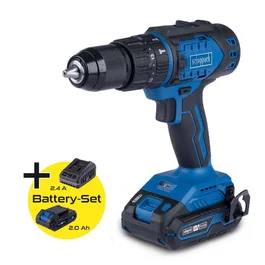 Scheppach BC-DD60-X Taladro Atornillador Inalámbrico 20V, Motor Brushless 60Nm, Portabrocas 13mm, Batería 2Ah y Cargador 2.4A