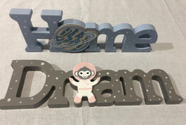 DKD Home Decor Decoración MDF 29,5x3x9 Surtido de 2 Unidades