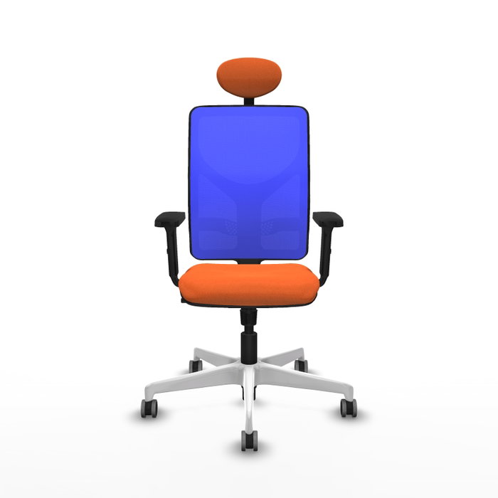 PIQUERAS Y CRESPO Silla de oficina Motilla con mecanismo Sincro, Naranja y Azul PIQUERAS Y CRESPO Silla de oficina Motilla con mecanismo Sincro, Naranja y Azul