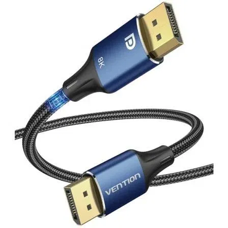 Vention HCELG Cable DisplayPort 1.4 8K Macho-Macho Trenzado de Nylon 1.5m Azul