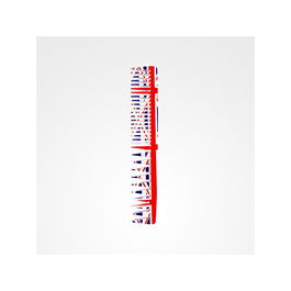 Zzmen Peine Doble Batidor Union Jack Line Nº 5 para Peluquería y Barbería Profesional