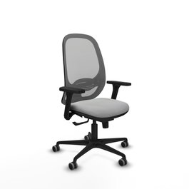 PIQUERAS Y CRESPO Silla de oficina Cilanco con mecanismo Sincro, Gris