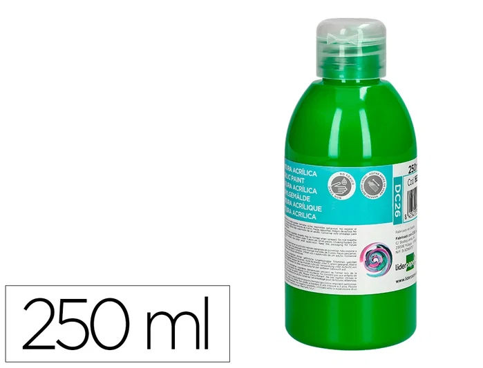 Liderpapel Pintura acrílica Verde 250 ml Liderpapel Pintura acrílica Verde 250 ml