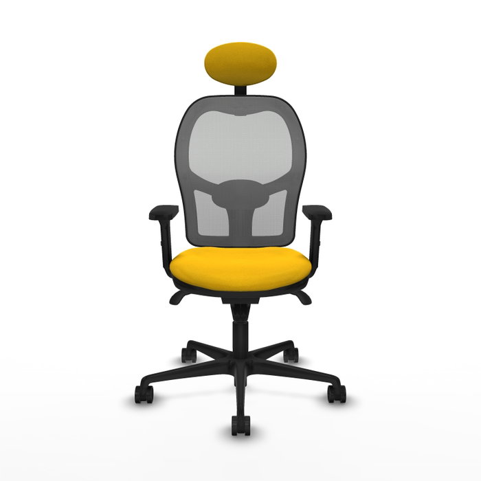PIQUERAS Y CRESPO Silla de oficina Jorquera Amarillo y Gris
