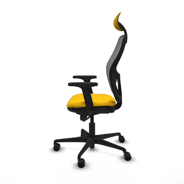 PIQUERAS Y CRESPO Silla de oficina Jorquera Amarillo y Gris