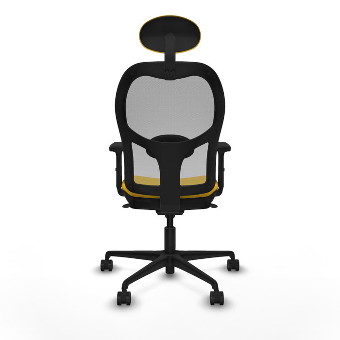 PIQUERAS Y CRESPO Silla de oficina Jorquera Amarillo y Gris