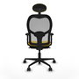 PIQUERAS Y CRESPO Silla de oficina Jorquera Amarillo y Gris
