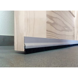 Burcasa Burlete de Aluminio Adhesivo Fleco 92cm Plata
