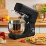 MOULINEX Robot repostero, 800 W, Bol 4,8 L, 6 velocidades + pulso, Kit repostería + Báscula de cocina negra incluida, Essential YY5176FG