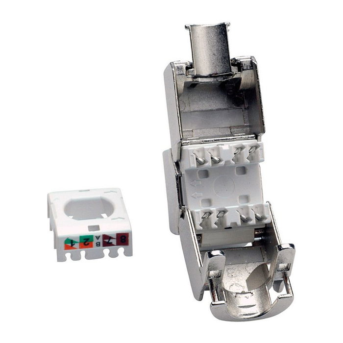 VALUE Kat.6A Class EA Keystone RJ-45 blindado sin herramientas de herramienta