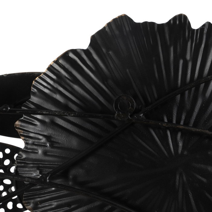 Mural Pared Peces Azul-Plata Metal 127,60 X 6,40 X 42,50 cm