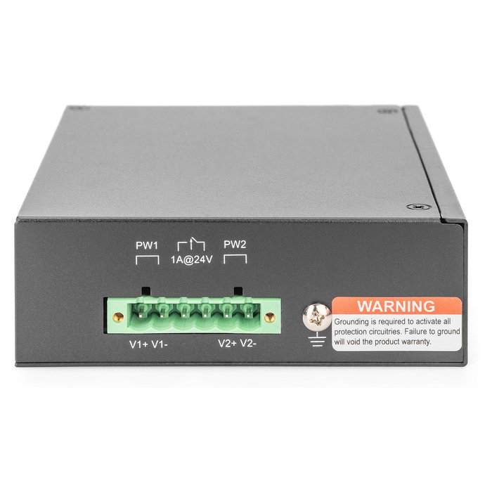 Digitus Conmutador Industrial de 8 Puertos Gigabit No Gestionado, Montaje en Pared y Carril DIN, Negro, Metal, 16 Gbit/s Digitus Conmutador Industrial de 8 Puertos Gigabit No Gestionado, Montaje en Pared y Carril DIN, Negro, Metal, 16 Gbit/s