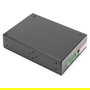 Digitus Conmutador Industrial de 8 Puertos Gigabit No Gestionado, Montaje en Pared y Carril DIN, Negro, Metal, 16 Gbit/s