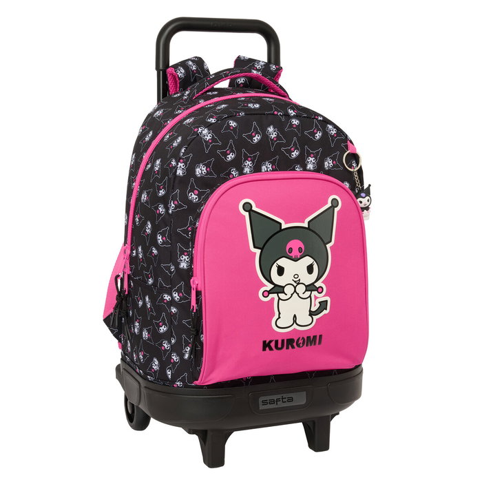 Safta Mochila con Ruedas Compact Extraíble Kuromi 45x33x22 cm Safta Mochila con Ruedas Compact Extraíble Kuromi 45x33x22 cm