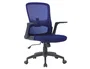 Q-connect Silla Giratoria Base Metal Regulable en Altura 910+75mm Alto 610mm Ancho 550mm Profundo Azul