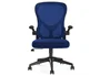 Q-connect Silla Giratoria Base Metal Regulable en Altura 910+75mm Alto 610mm Ancho 550mm Profundo Azul