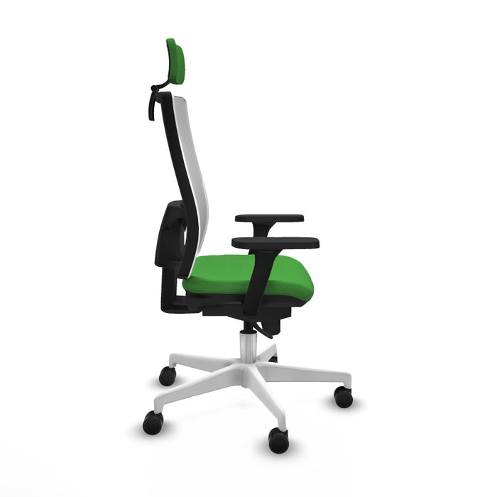 PIQUERAS Y CRESPO Silla de oficina Horna Verde y Blanco con mecanismo Sincro PIQUERAS Y CRESPO Silla de oficina Horna Verde y Blanco con mecanismo Sincro