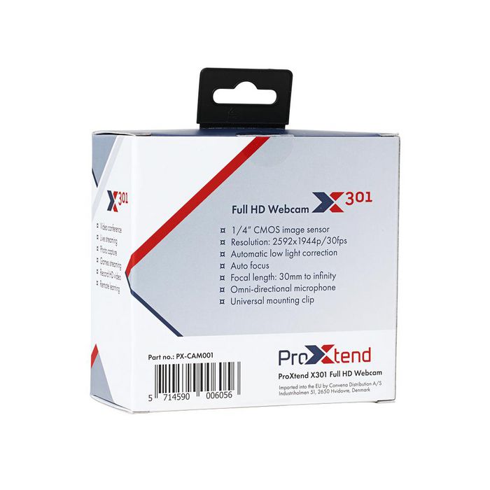 Proxtend X301 Webcam Full HD 5 MP 2592 x 1944 30fps