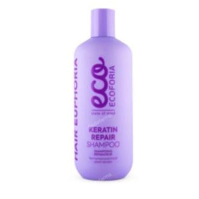 ECOFORIA Champú Keratin Protect 400ml Eco para Cabello Dañado y Encrespado