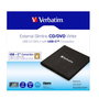 Verbatim Grabadora Externa Slim de CD/DVD USB-C, Lector y Quemador de Discos, Conexión Plug & Play USB, Compatible con Portátiles y Ultrabooks, Incluye Software Nero Burn