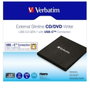 Verbatim Slimline CD/DVD ReWriter USB-C Negro