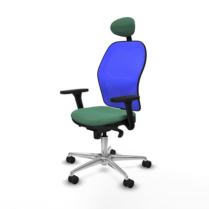 PIQUERAS Y CRESPO Silla de oficina Jorquera Verde Esmeralda y Azul