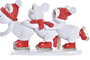 DKD Home Decor Figura de Ratón Blanco y Rojo en Resina