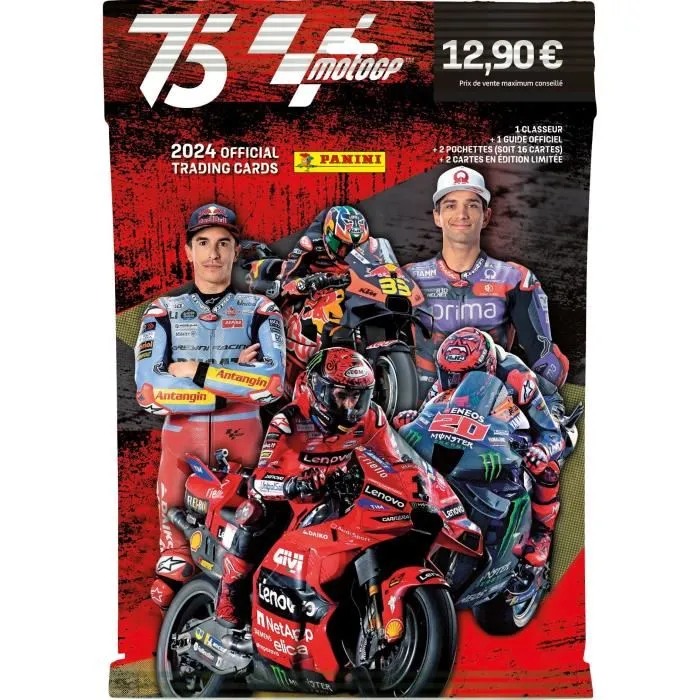 Panini PAN8051708017137 Starter Pack Oficial Moto GP 2024 Trading Cards: Carpeta, 2 Bolsillos y 2 Tarjetas Edición Limitada Panini PAN8051708017137 Starter Pack Oficial Moto GP 2024 Trading Cards: Carpeta, 2 Bolsillos y 2 Tarjetas Edición Limitada