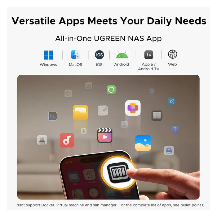 Ugreen NASync DH2300 NAS Sistema 2-Bay, Mini Torre, 4 GB RAM, Gris, Gigabit LAN, Compatible RAID, para Usuario Doméstico