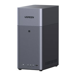 Ugreen NASync DH2300 NAS Sistema 2-Bay, Mini Torre, 4 GB RAM, Gris, Gigabit LAN, Compatible RAID, para Usuario Doméstico